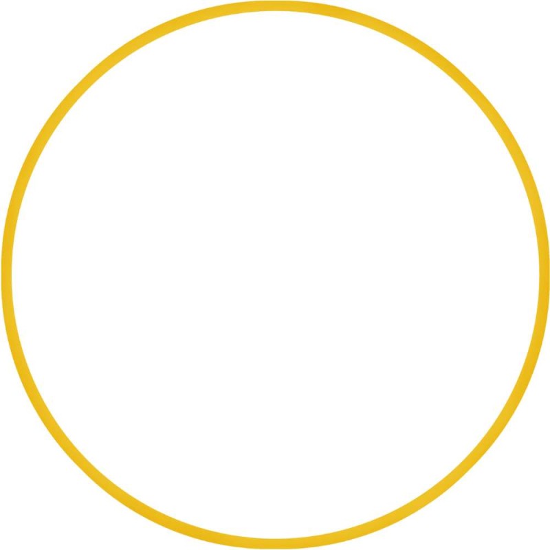 Χούλα-Χουπ HQ 70cm - Φ19mm - 280gr, Κίτρινο