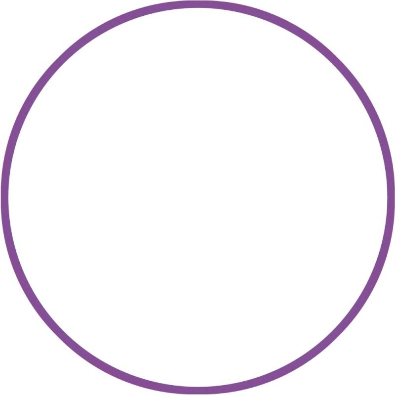 Χούλα Χουπ HQ 80cm - Φ19mm - 330gr, Μωβ