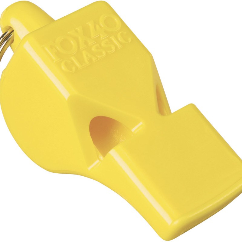 Σφυρίχτρα FOX40 Classic Safety Κίτρινη με Κορδόνι