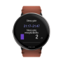 Polar Ignite 3 43mm Αδιάβροχο Smartwatch με Παλμογράφο (Titanium with Brown Strap)