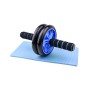 Ab Roller with exercise mat for the knees (BLUE) LIGASPORT*