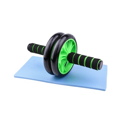 Ab Roller with exercise mat for the knees (GREEN)  LIGASPORT*