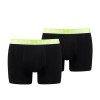HEAD BASIC BOXER 2Pack Black/Light Green (701202741-019)