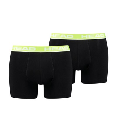 HEAD BASIC BOXER 2Pack Black/Light Green (701202741-019)