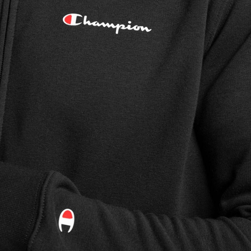 Full Zip Sweatshirt Champion Μαύρο