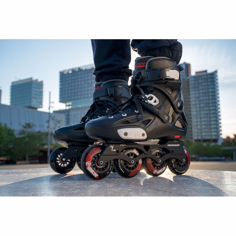 POWERSLIDE  Imperial One 80 Black Crimson Πατίνια Χρώμα (Μαύρο), Μέγεθος (35-36)
