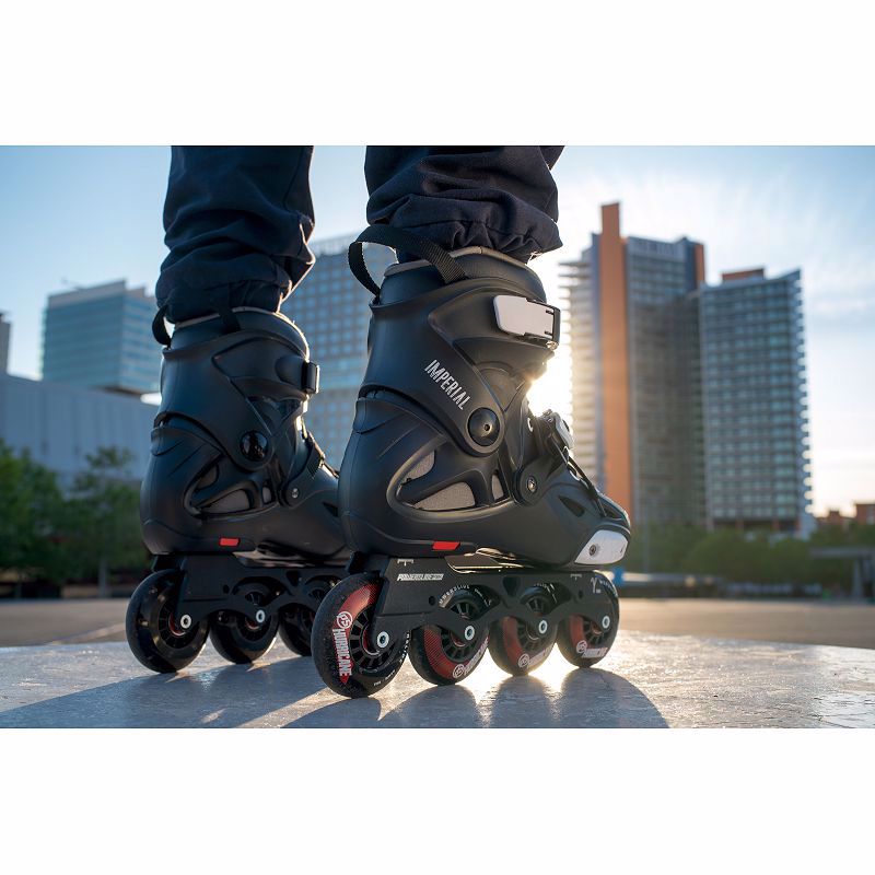 POWERSLIDE  Imperial One 80 Black Crimson Πατίνια Χρώμα (Μαύρο), Μέγεθος (35-36)