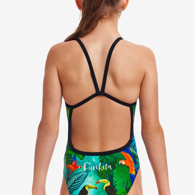 FUNKY Girl's Single Strap One Piece - Lost Forest