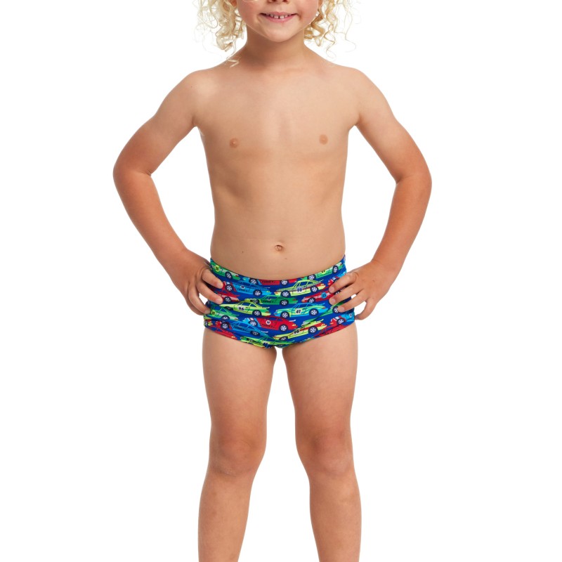 FUNKY Toddler Boy's Printed Trunks - Car Stacker