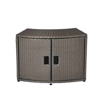 MSpa Wicker Cabinet Storage Unit - for round Spa