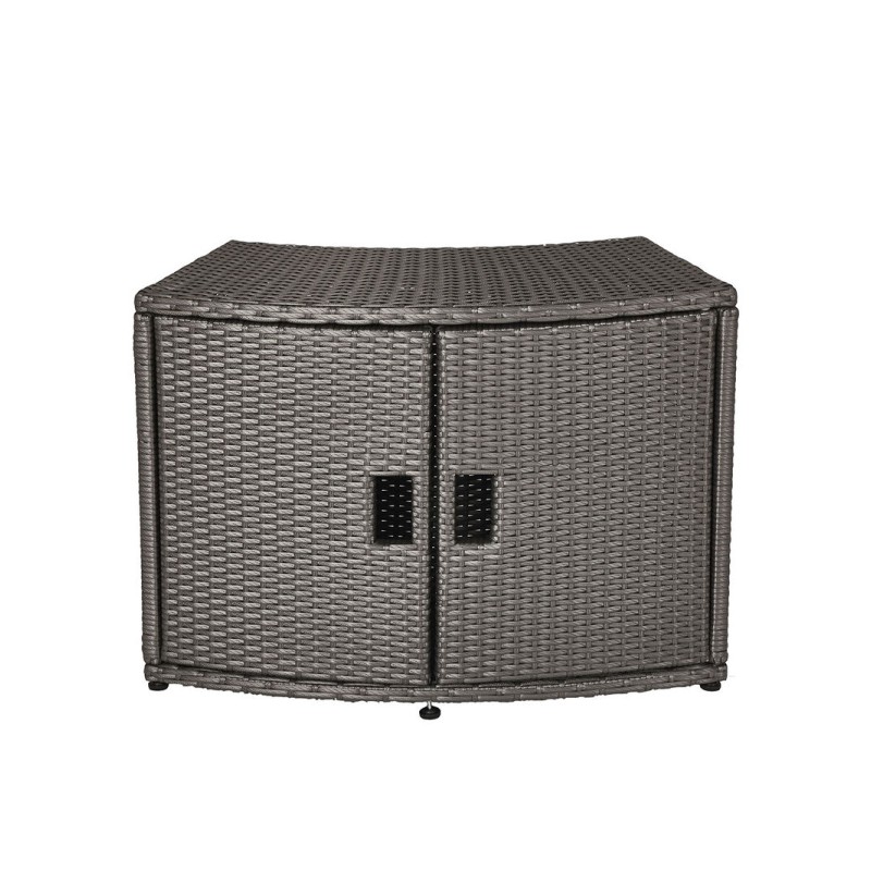 MSpa Wicker Cabinet Storage Unit - for round Spa