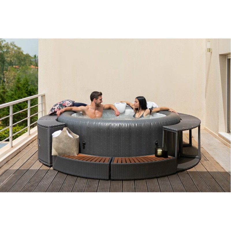 MSpa Wicker Open Storage Unit - for round Spa