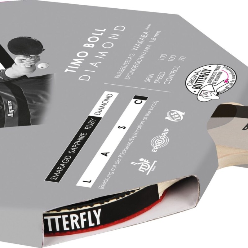Ρακέτα Ping Pong Butterfly Timo Boll Diamond
