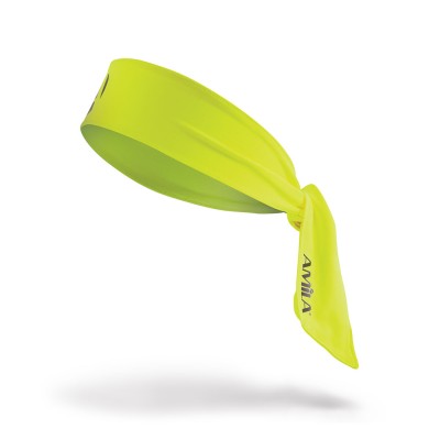 Περιμετώπιο Bandana AMILA Tie Band Lime/Yellow
