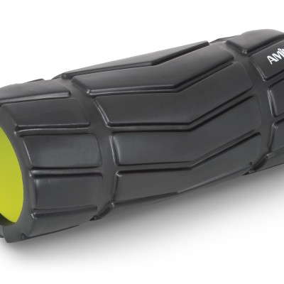 AMILA Foam Roller Arrow Φ14x33cm Μαύρο/Λάιμ