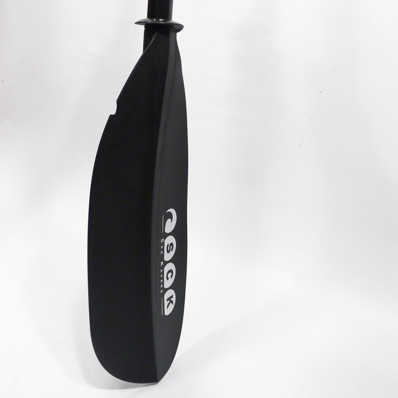 Κουπί καγιάκ Deluxe ρυθμιζόμενο 217-227cm Αλουμινίου διαιρούμενο - Μαύρο SCK