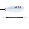 Κουπί καγιάκ Deluxe ρυθμιζόμενο 217-227cm Αλουμινίου διαιρούμενο - Άσπρο SCK