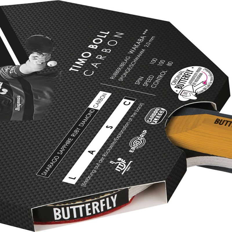 Ρακέτα Ping Pong Butterfly Timo Boll Carbon