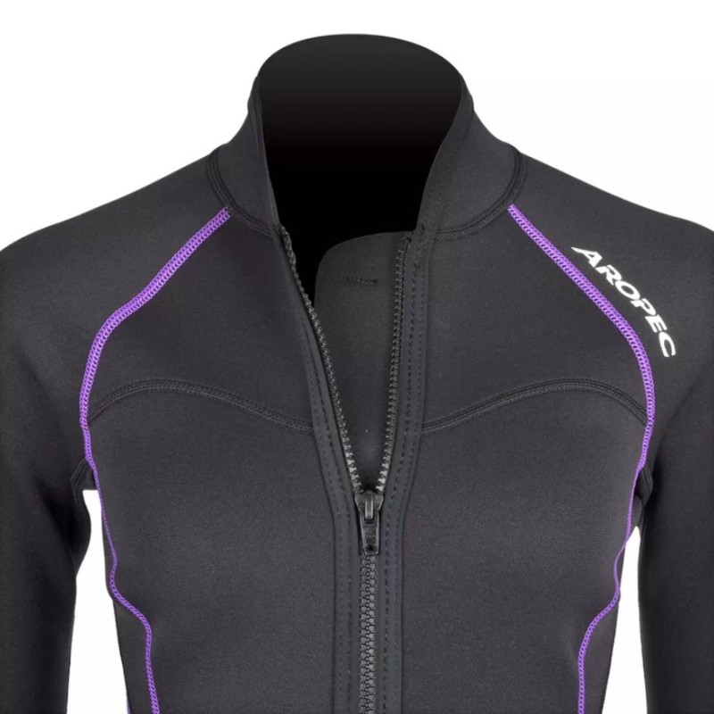 Jacket νεοπρενίου 1.5mm γυναικείο Μαύρο/Μοβ - Aropec