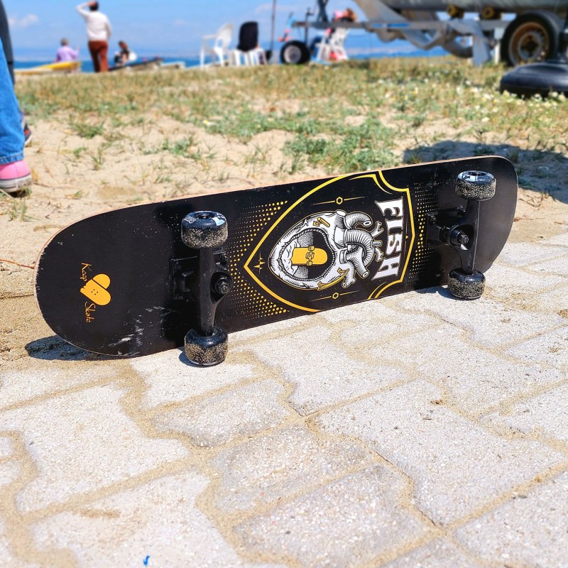 Skateboard 31'' Black heart Fish