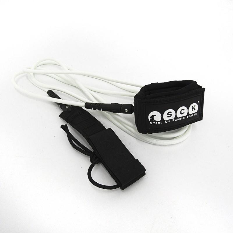 SUP/surf leash ίσιο 9ft SCK - Άσπρο