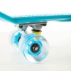 Πλαστικό mini cruiser skateboard 22.5'' Μπλε με LED ρόδες Fish
