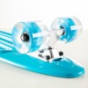 Πλαστικό mini cruiser skateboard 22.5'' Μπλε με LED ρόδες Fish
