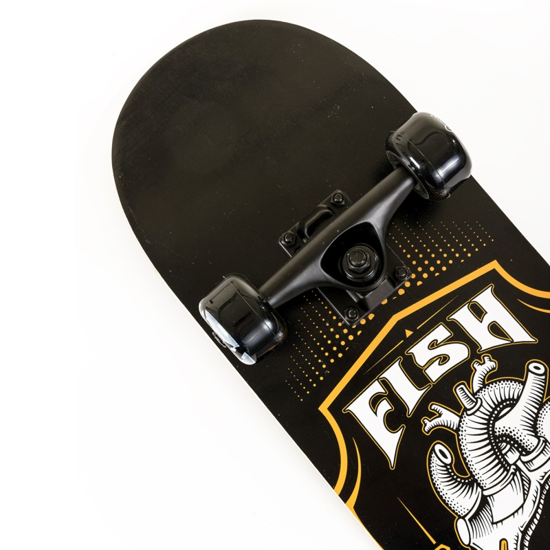 Skateboard 31'' Black heart Fish