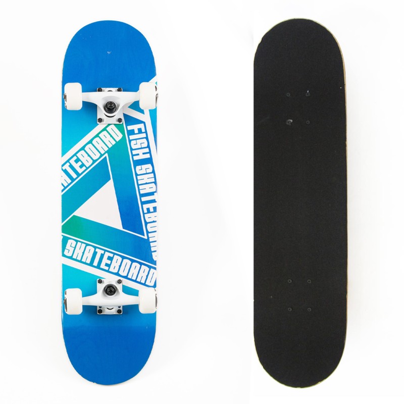 Skateboard 31'' Blue Triangle Fish