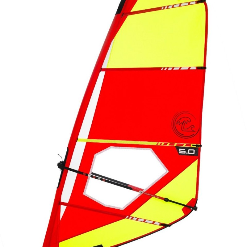 Trainer V2 5,5 Dacron sail - Ολοκληρωμένο σετ πανί για windsurf με RDM epoxy άλμπουρο - ΤΙΚΙ