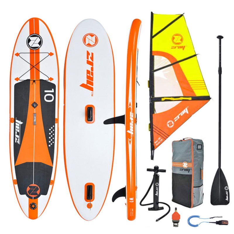zray Φουσκωτή σανίδα SUP & Windsurf 10' πακέτο και με πανί 3τμ.