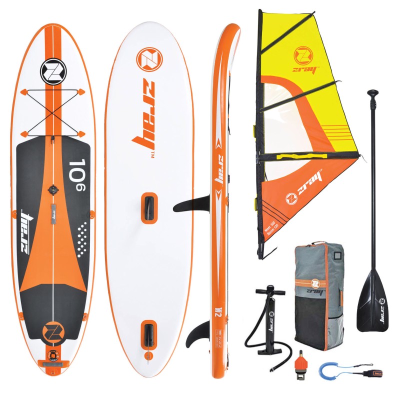 zray Φουσκωτή σανίδα SUP & Windsurf 10'6" πακέτο και με πανί 3τμ.