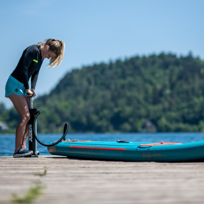 Jobe Φουσκωτή σανίδα SUP 11'6'' Duna Πακέτο με κουπί Stream 40 - Teal Blue