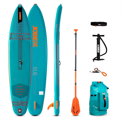 Jobe Φουσκωτή σανίδα SUP 11'6'' Duna Πακέτο με κουπί Stream 40 - Teal Blue