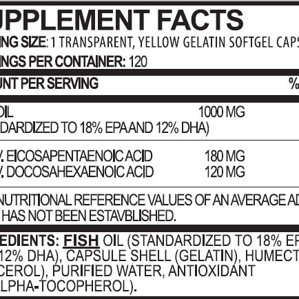 Omega 3 120caps (TRUE NUTRITION)