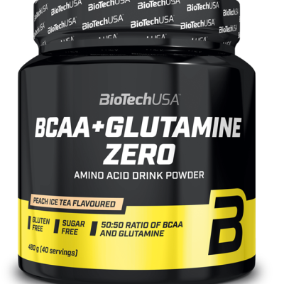 BCAA+Glutamine Zero 480g (BIOTECH USA) - Orange