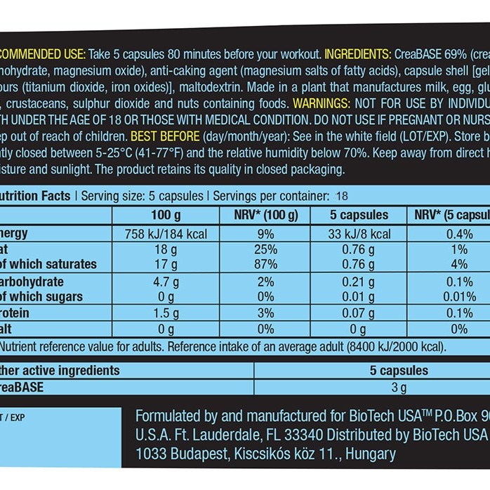 Creatine PH-X 90caps (BIOTECH USA)