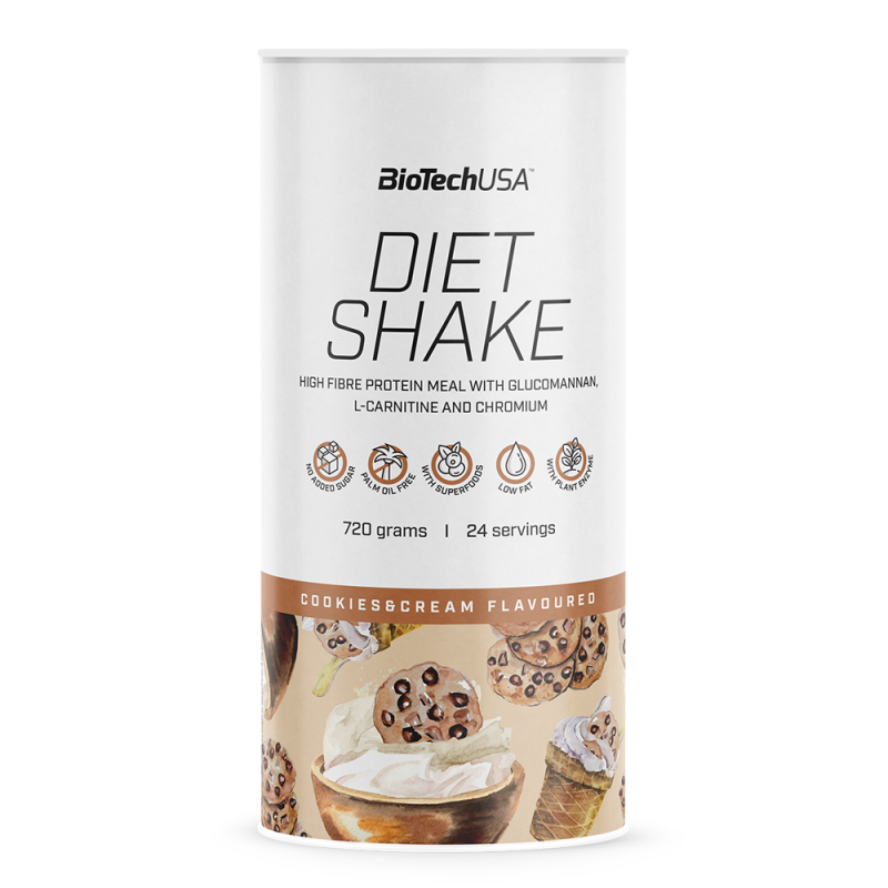 Diet Shake 720gr (BIOTECH USA) - Strawberry