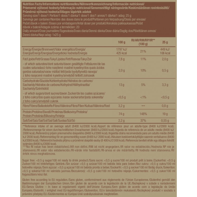 Vegan Protein 500g (BIOTECH USA) - Chocolate - Cinnamon