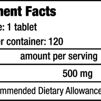 Vitamin C 500 120 Chewing Tabs  (BIOTECH USA)