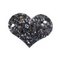 PASTORELLI Star Cuore hair clip - Μαύρο