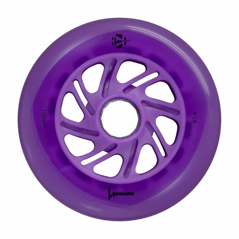 LUMINOUS 110χιλ./85A Ροδάκι Led - Μωβ (3αδα)