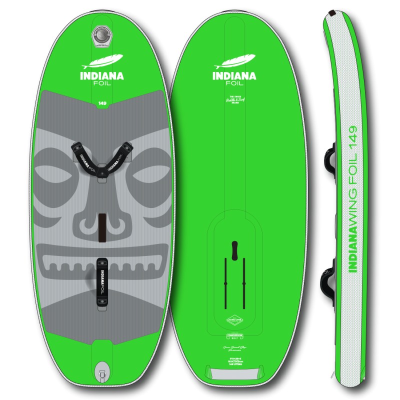 Φουσκωτή σανίδα Wing Foil 165L σετ με Wing foil 1150DWR - Indiana