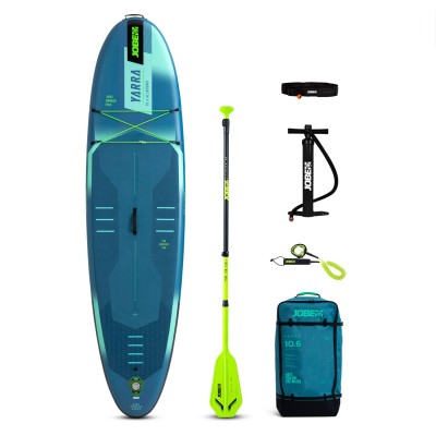 Jobe Φουσκωτή σανίδα SUP 10'6'' Yarra Πακέτο με κουπί Stream 40 - Steel Blue