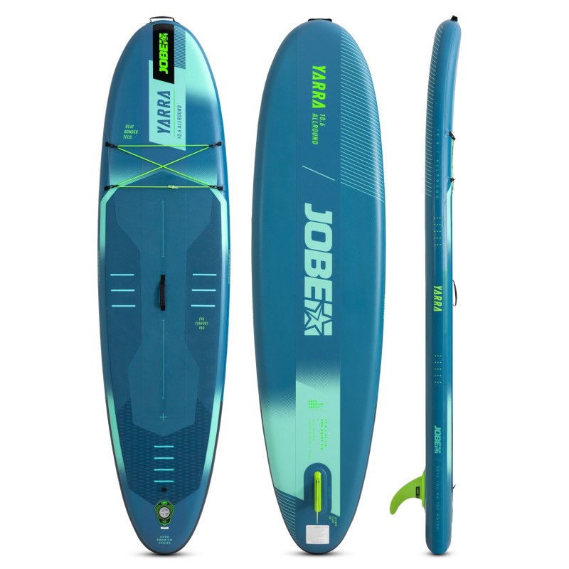 Jobe Φουσκωτή σανίδα SUP 10'6'' Yarra Πακέτο με κουπί Stream 40 - Steel Blue