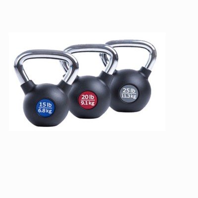 Viking C-628 Rubber Kettlebell Chrome Handle - 28.00 kgr