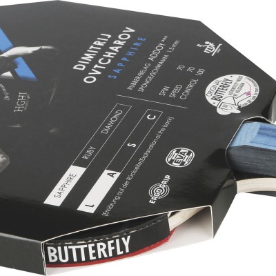 Ρακέτα Ping Pong Butterfly Dimitrij Ovtcharov Sapphire
