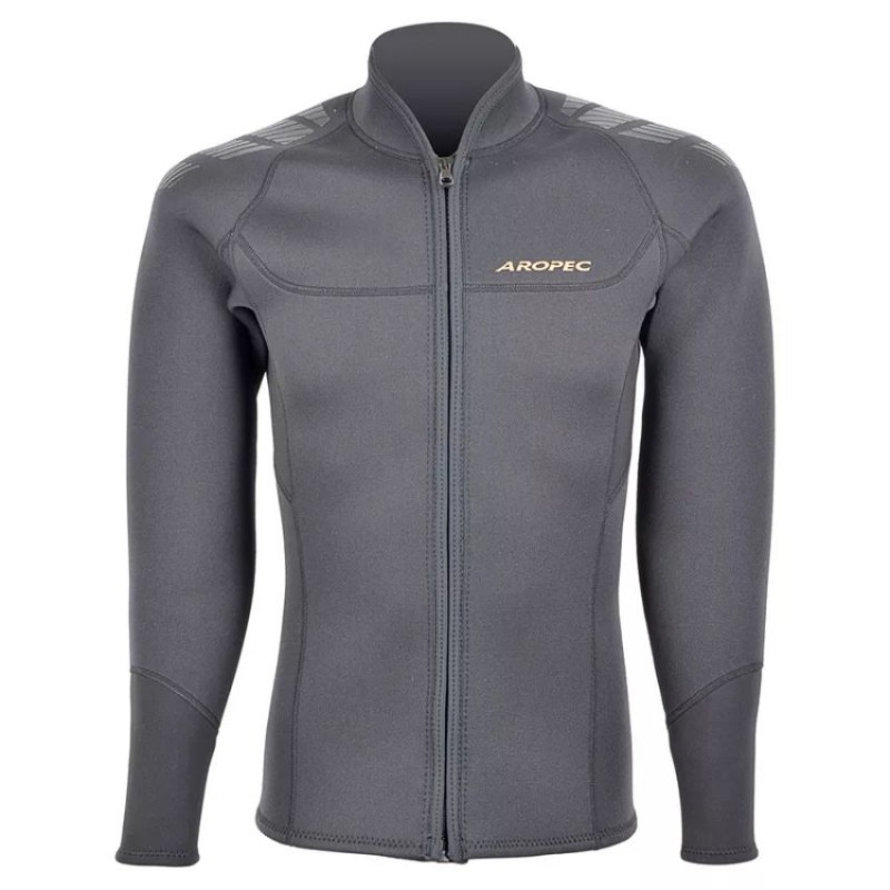 Jacket νεοπρενίου 3mm Super-Stretch ανδρικό Ανθρακί - Aropec