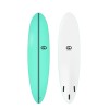 Σανίδα surf Softboard 7.6 Soft Top Πράσινη - GO