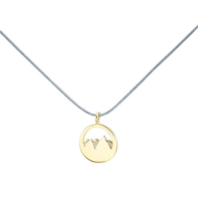Κόσμημα Ασήμι επιχρυσωμένο Βουνό 3D - Silver+Surf